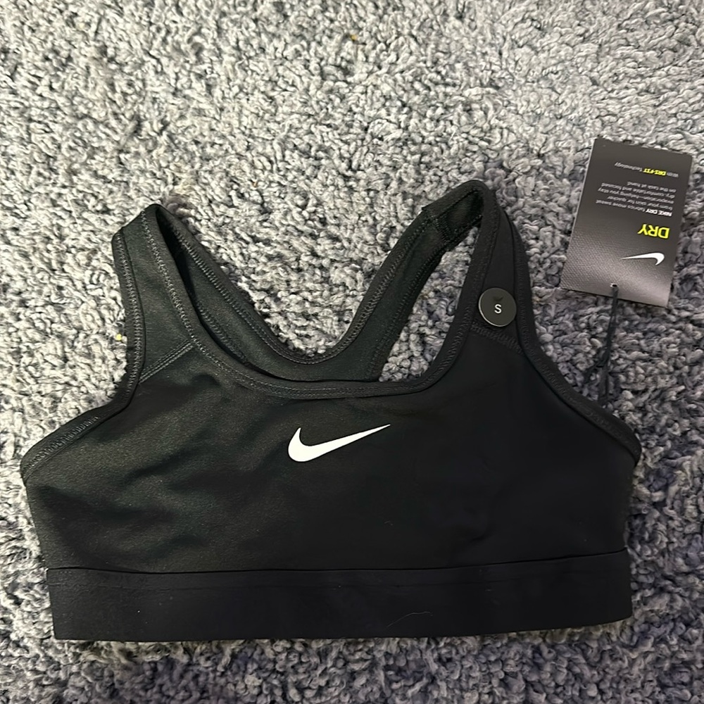 Girls black Nike sports bra new